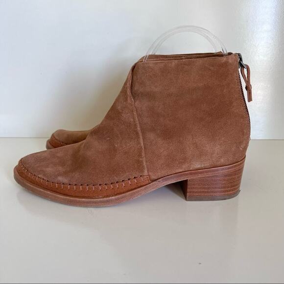 Soludos Venetian Brown Suede Booties - Picture 1 of 11